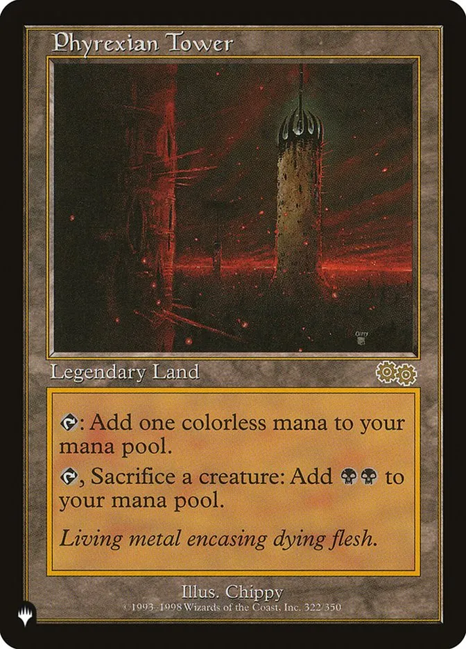 2020 The List Phyrexian Tower #USG-322 rare card image