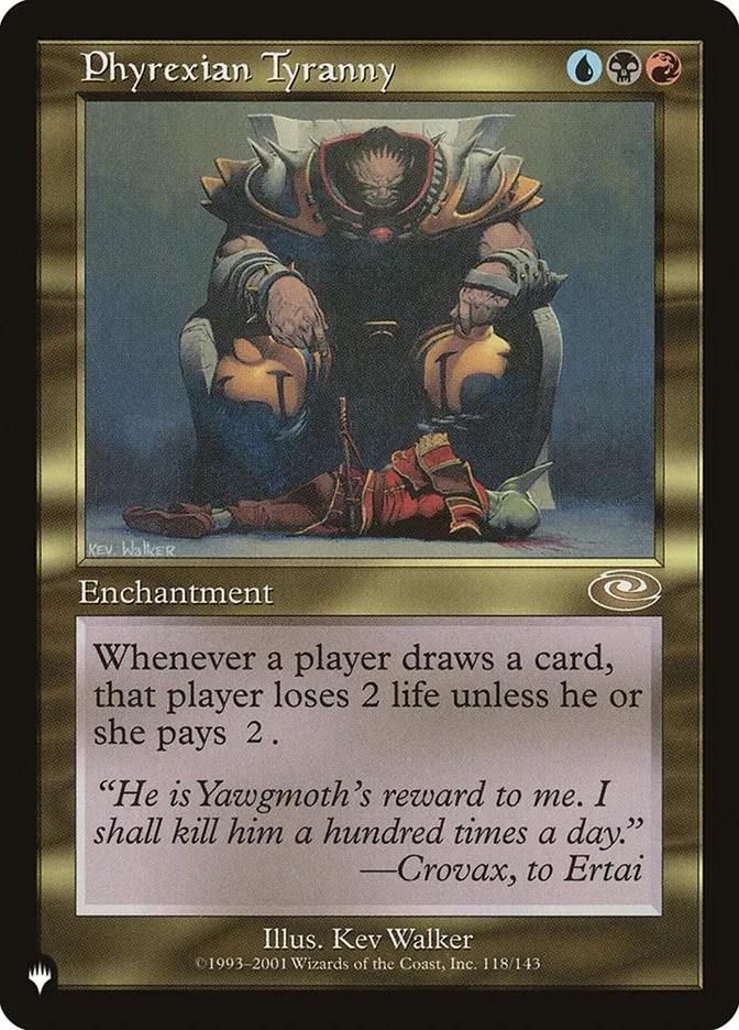 2020 The List Phyrexian Tyranny #PLS-118 rare card image
