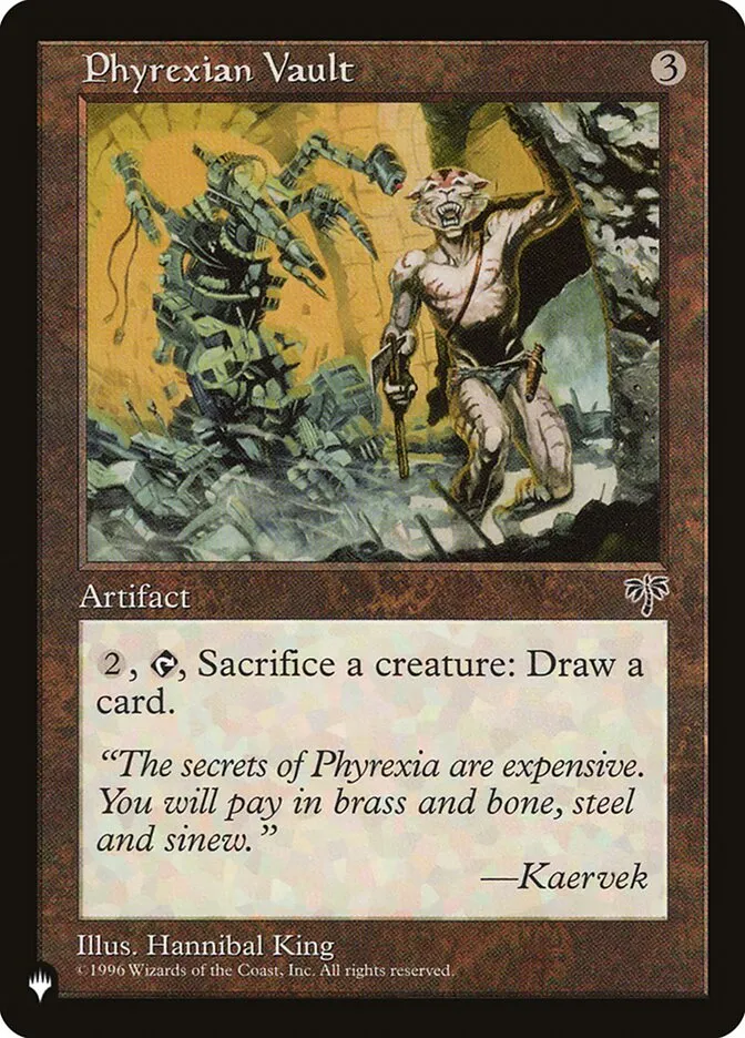 2020 The List Phyrexian Vault #MIR-316 uncommon card image