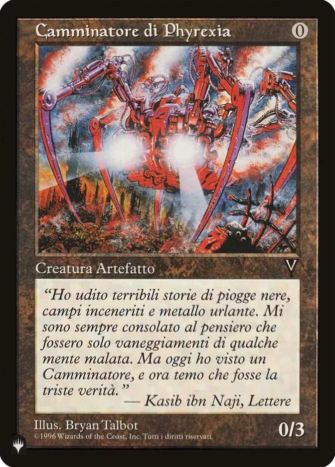 2020 The List Phyrexian Walker common #VIS-152 common card image