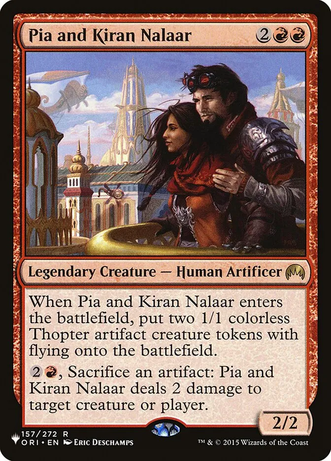 2020 The List Pia and Kiran Nalaar #ORI-157 rare card image