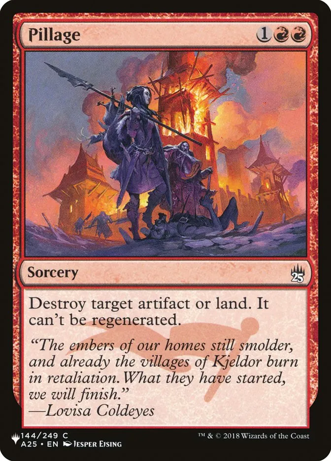 2020 The List Pillage #A25-144 common card image