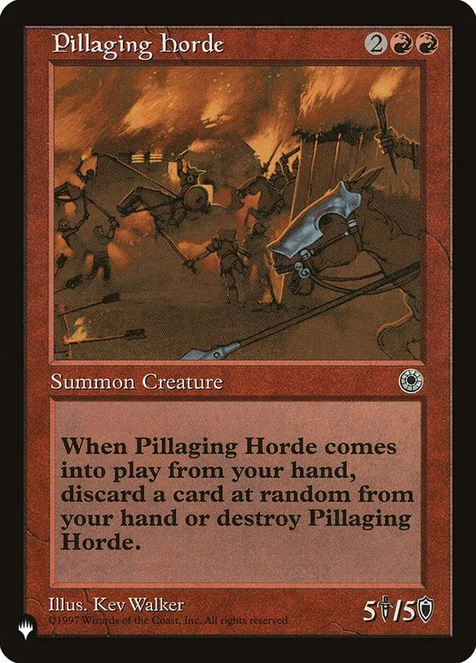 2020 The List Pillaging Horde #POR-142 rare card image