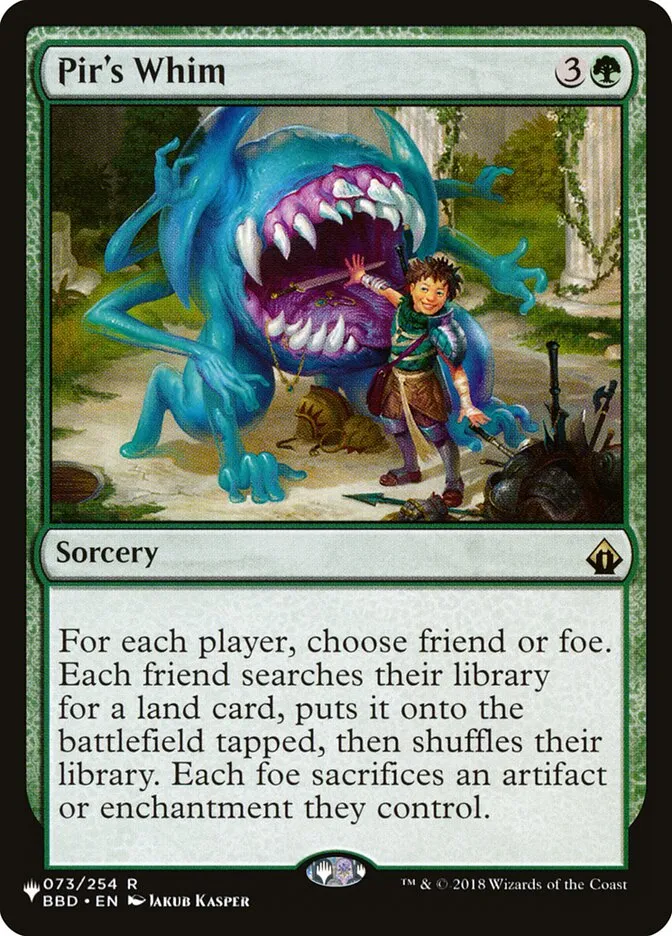 2020 The List Pir's Whim #BBD-73 rare card image