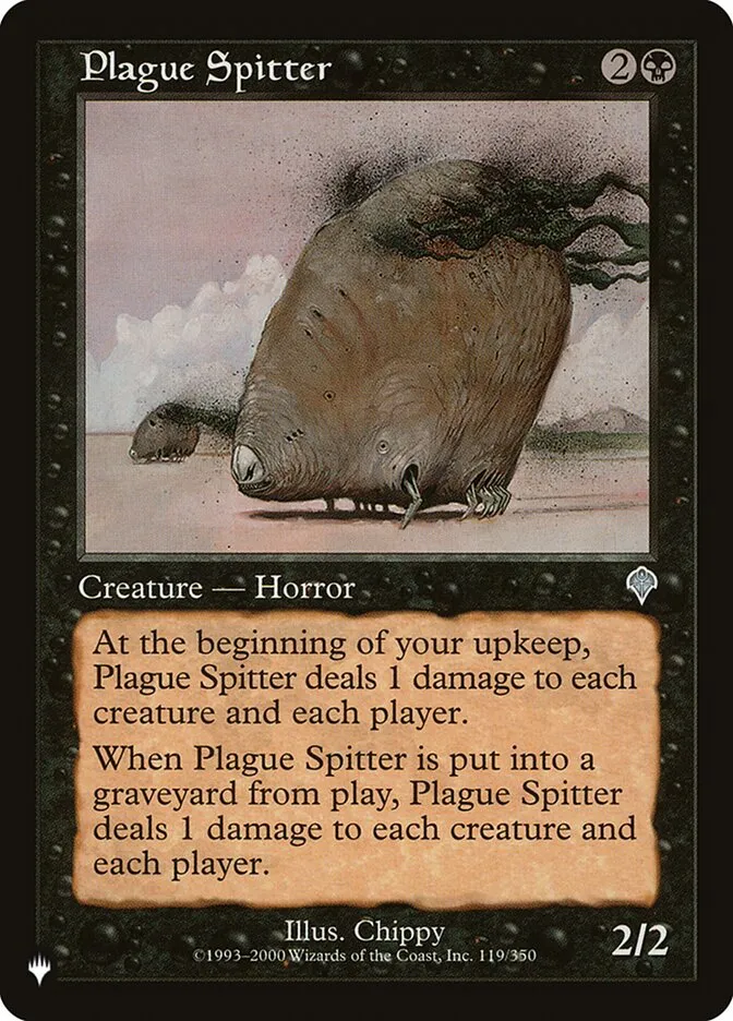 2020 The List Plague Spitter #INV-119 uncommon card image