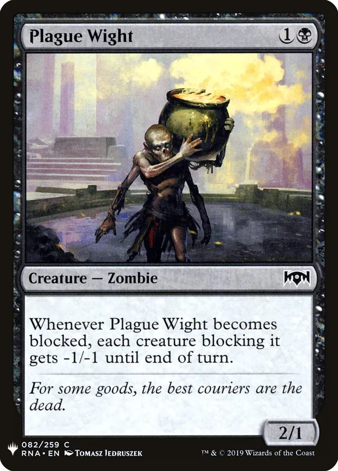 2020 The List Plague Wight #RNA-82 common card image