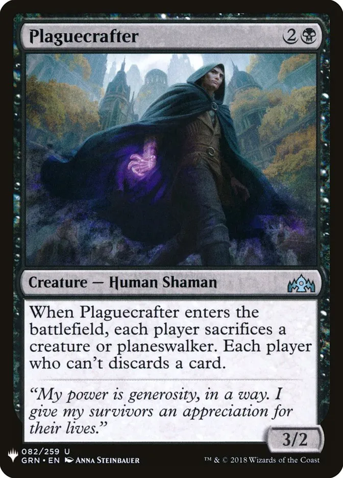 2020 The List Plaguecrafter #GRN-82 uncommon card image