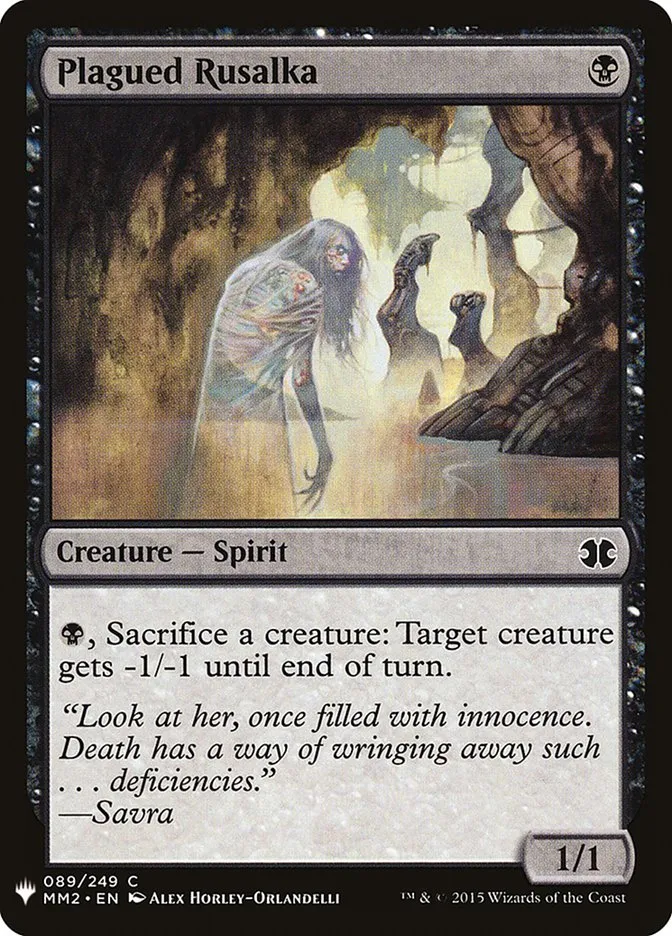 2020 The List Plagued Rusalka #MM2-89 common card image