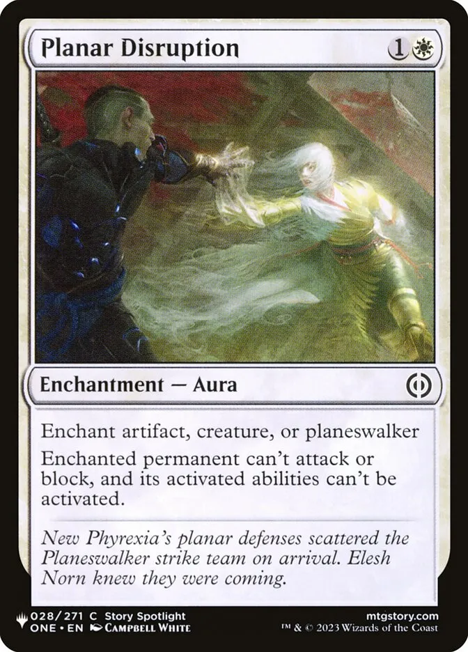 2020 The List Planar Disruption common #ONE-28 common card image