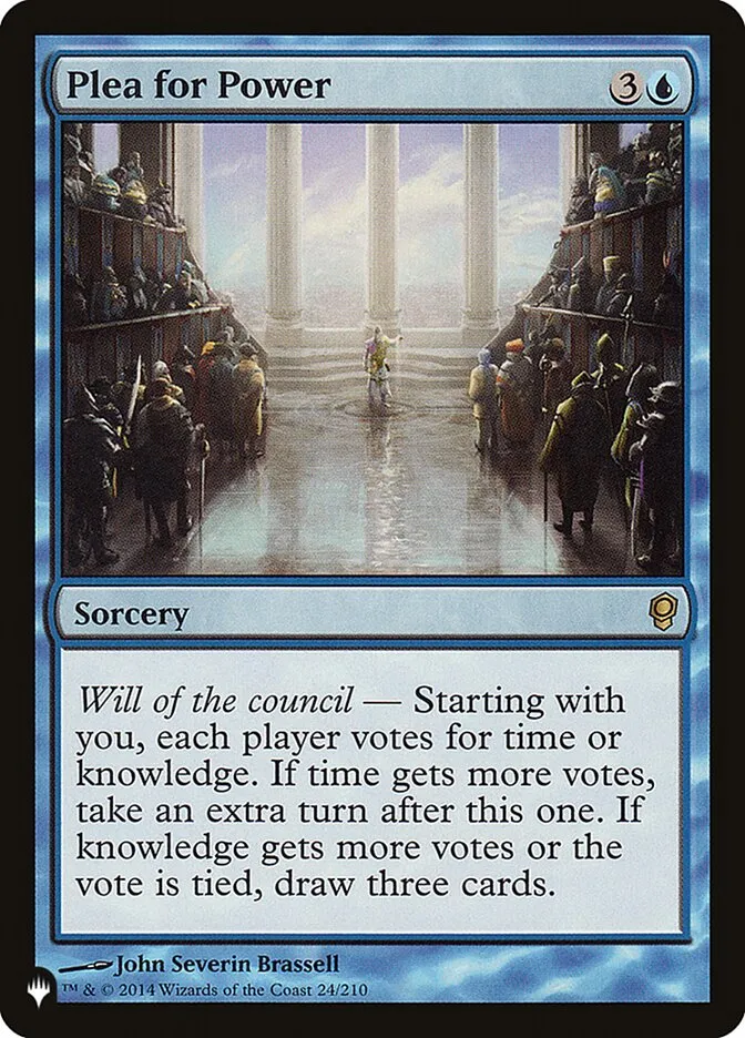 2020 The List Plea for Power #CNS-24 rare card image