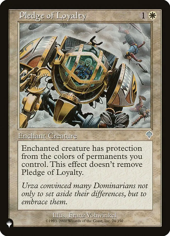 2020 The List Pledge of Loyalty #INV-24 uncommon card image