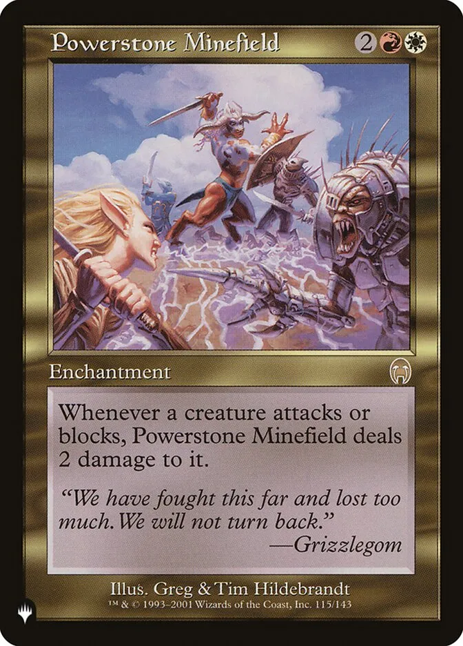 2020 The List Powerstone Minefield #APC-115 rare card image