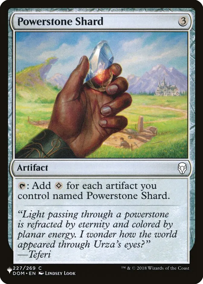 2020 The List Powerstone Shard #DOM-227 common card image