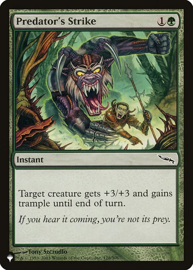 2020 The List Predator's Strike common #MRD-128 common card image