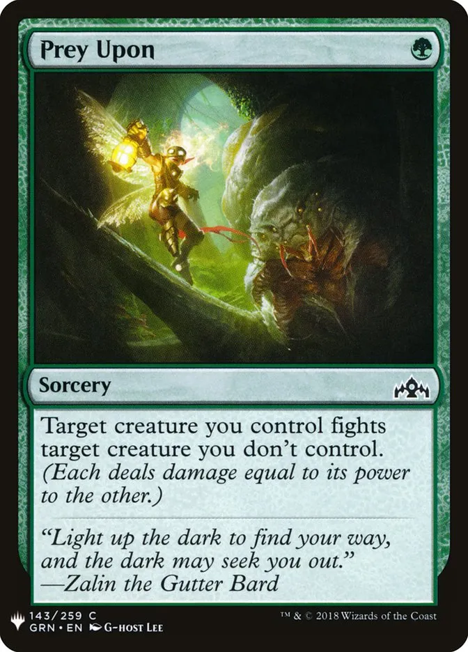 2020 The List Prey Upon common #GRN-143 common card image