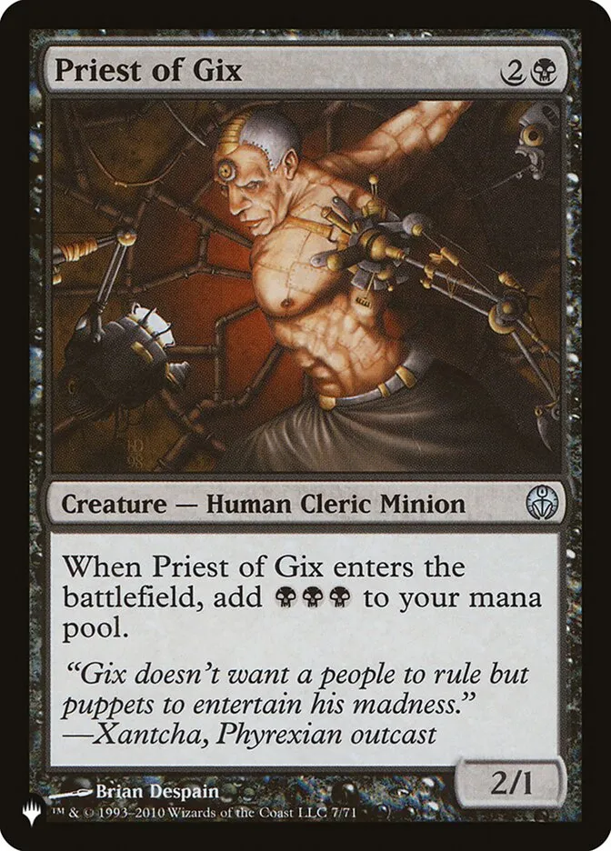 2020 The List Priest of Gix #DDE-7 uncommon card image