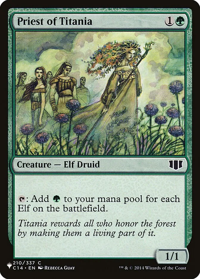 2020 The List Priest of Titania #C14-210 common card image