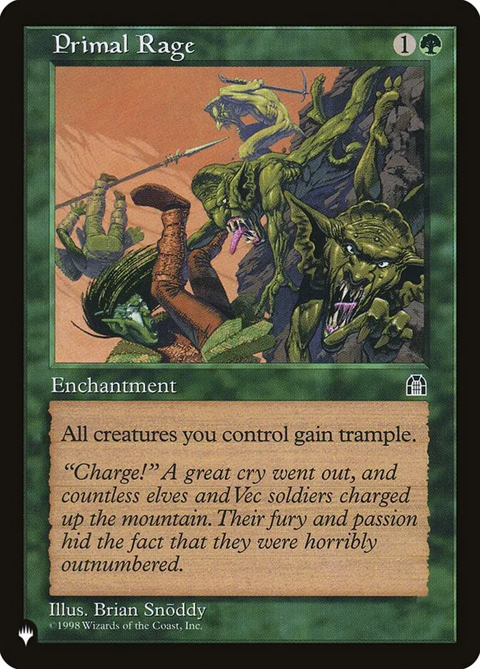 2020 The List Primal Rage uncommon #STH-112 uncommon card image