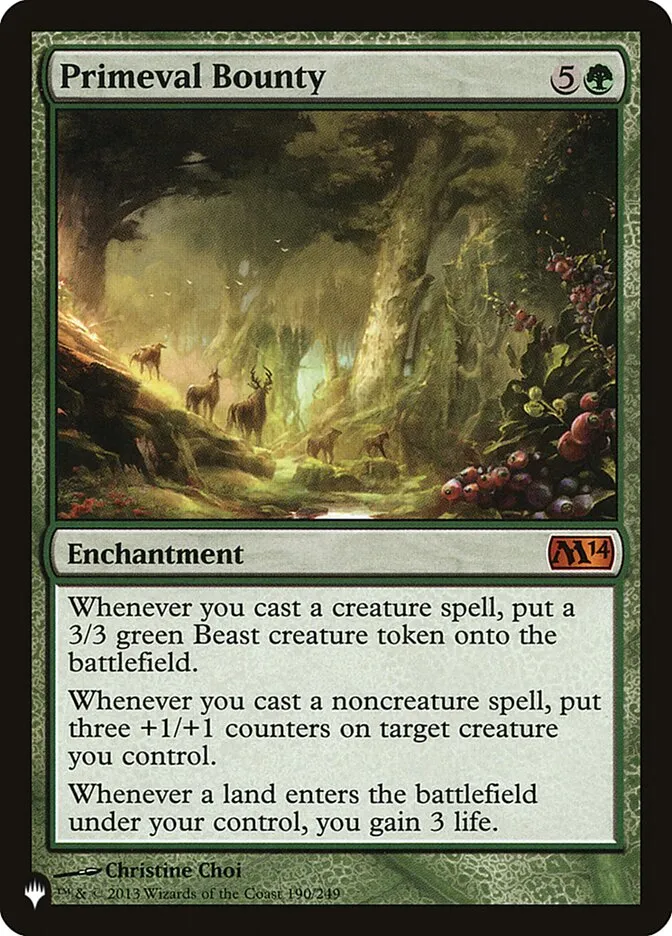 2020 The List Primeval Bounty #M14-190 mythic card image