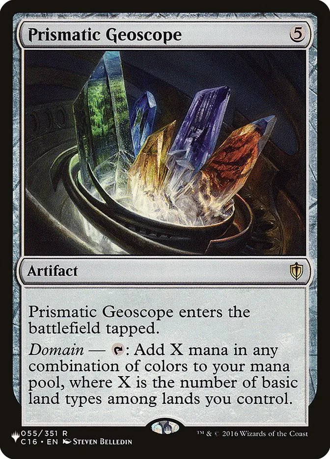 2020 The List Prismatic Geoscope #C16-55 rare card image