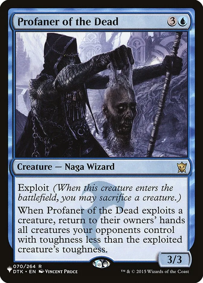 2020 The List Profaner of the Dead #DTK-70 rare card image