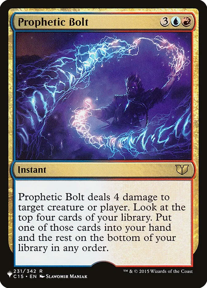 2020 The List Prophetic Bolt #C15-231 rare card image
