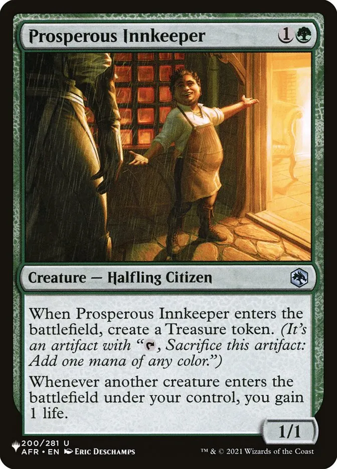 2020 The List Prosperous Innkeeper #AFR-200 uncommon card image