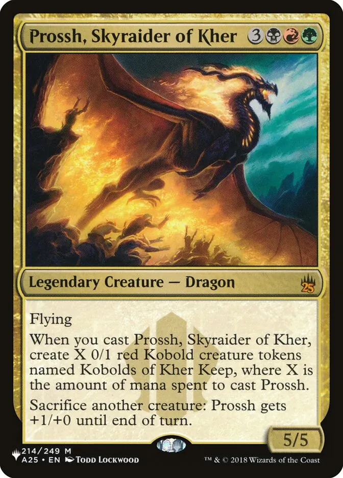 2020 The List Prossh, Skyraider of Kher #A25-214 mythic card image