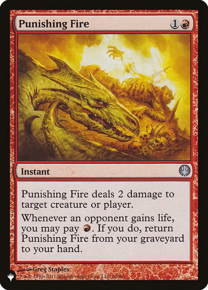 2020 The List Punishing Fire #DDG-66 uncommon card image