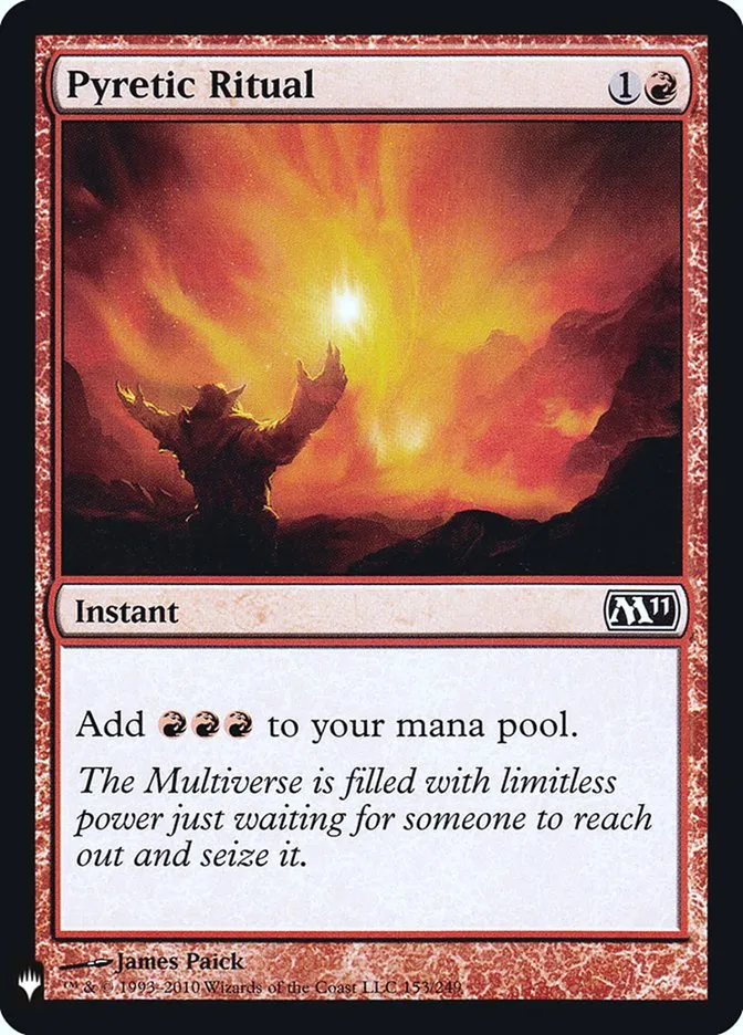 2020 The List Pyretic Ritual common #M11-153 common card image