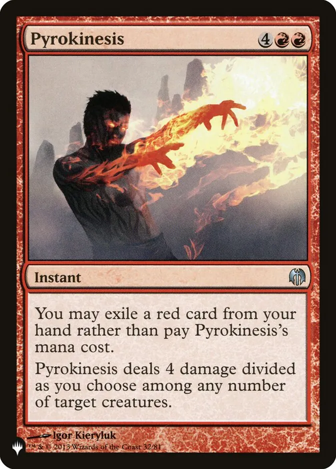 2020 The List Pyrokinesis uncommon #DDL-32 uncommon card image
