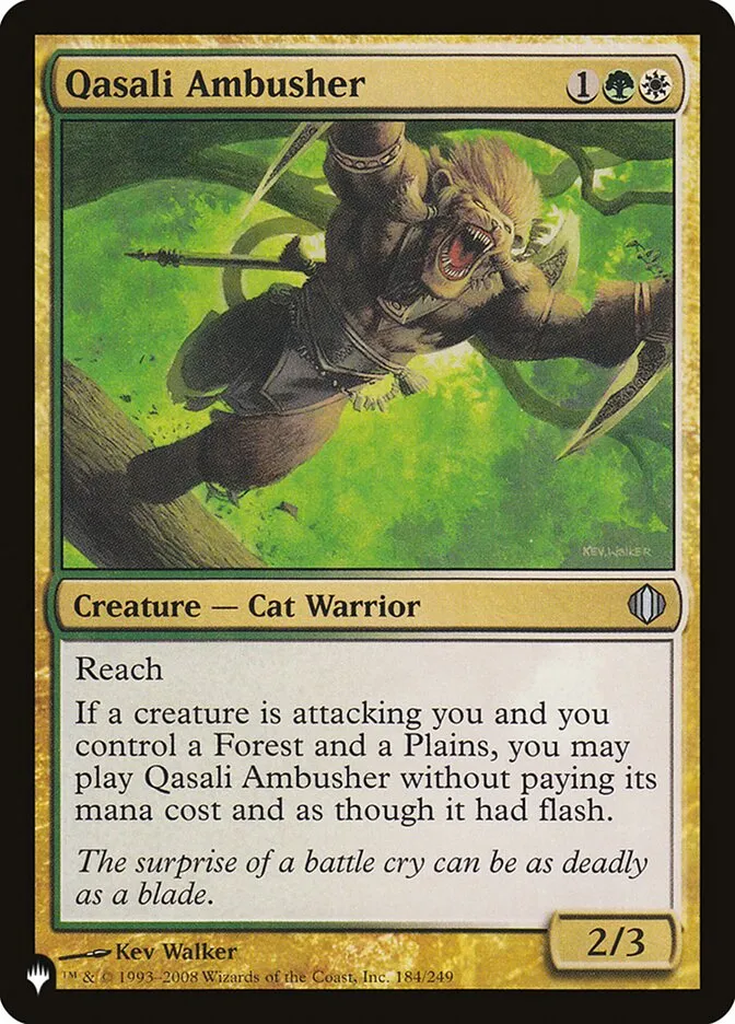 2020 The List Qasali Ambusher #ALA-184 uncommon card image