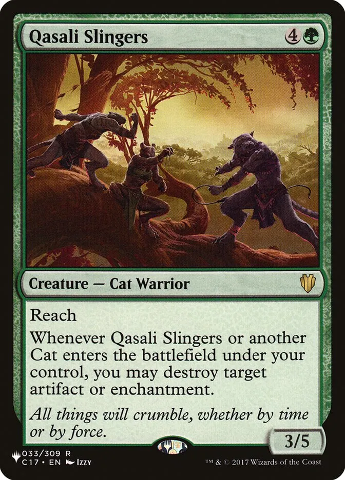 2020 The List Qasali Slingers #C17-33 rare card image
