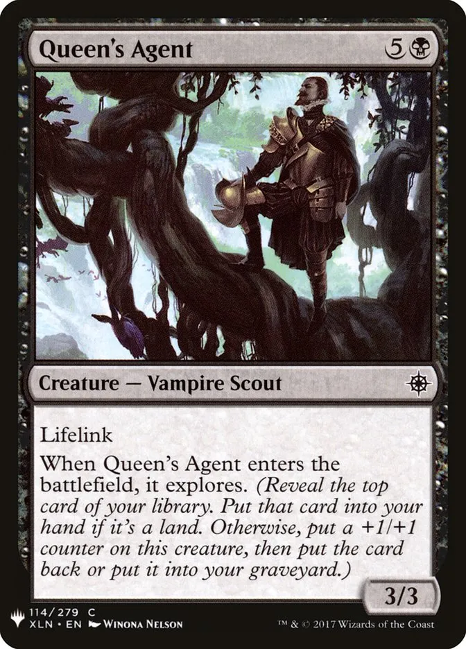 2020 The List Queen's Agent common #XLN-114 common card image