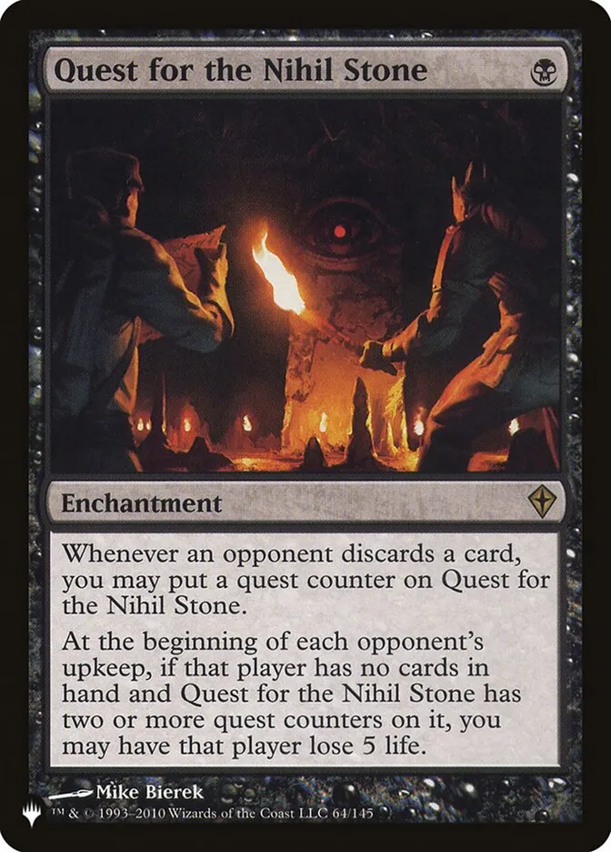 2020 The List Quest for the Nihil Stone #WWK-64 rare card image