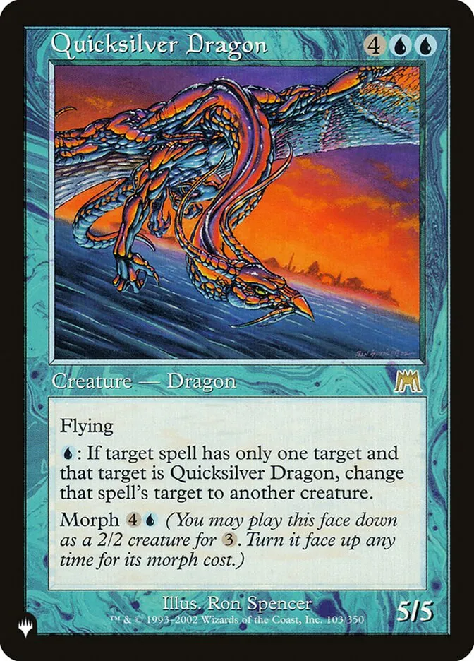 2020 The List Quicksilver Dragon #ONS-103 rare card image