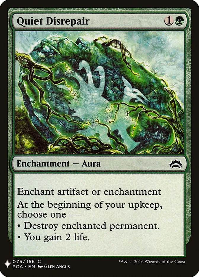 2020 The List Quiet Disrepair #PCA-75 common card image
