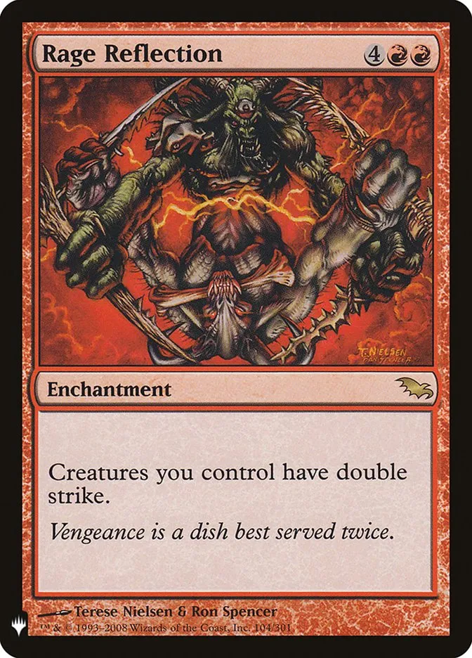 2020 The List Rage Reflection rare #SHM-104 rare card image