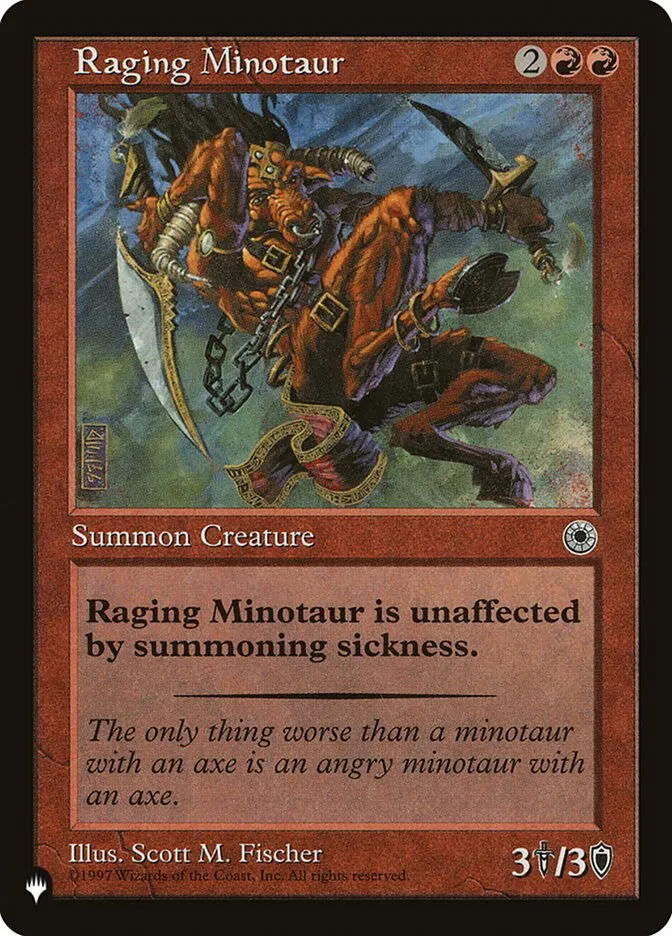 2020 The List Raging Minotaur #POR-146 common card image