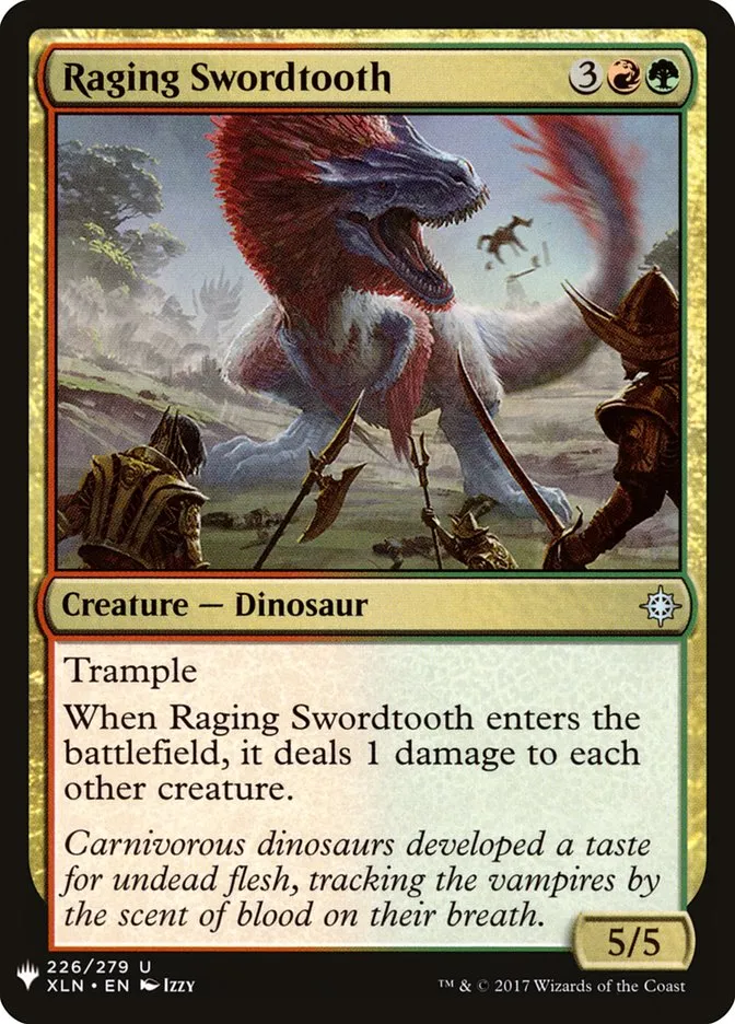 2020 The List Raging Swordtooth #XLN-226 uncommon card image
