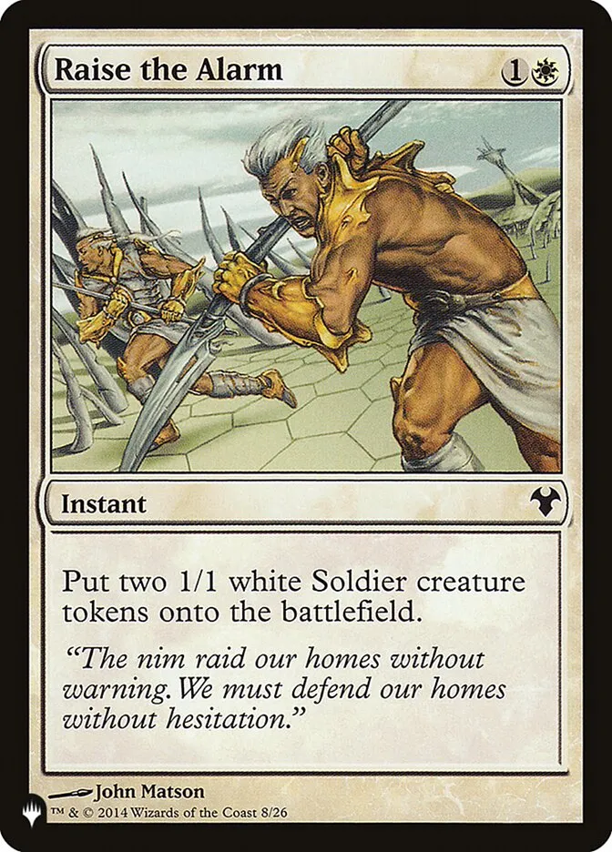 2020 The List Raise the Alarm #MD1-8 common card image
