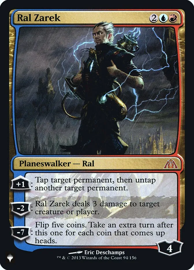 2020 The List Ral Zarek #DGM-94 mythic card image