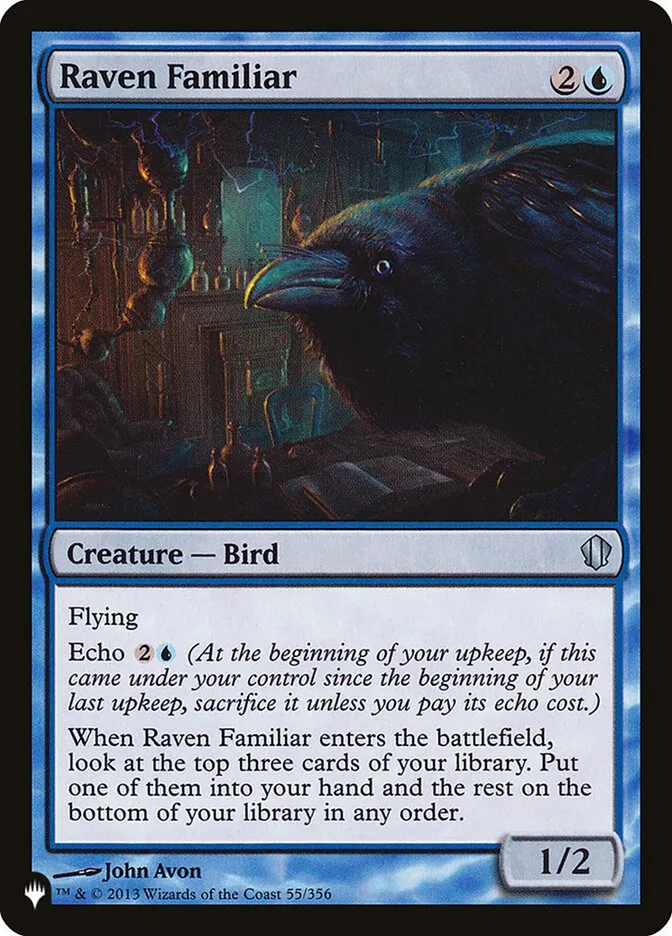 2020 The List Raven Familiar #C13-55 uncommon card image