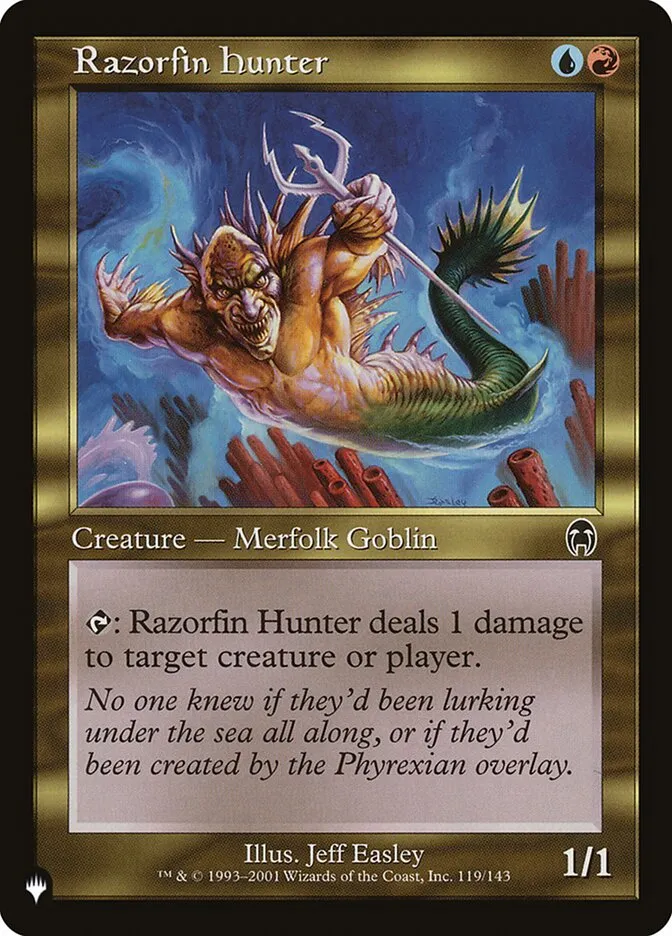 2020 The List Razorfin Hunter #APC-119 common card image