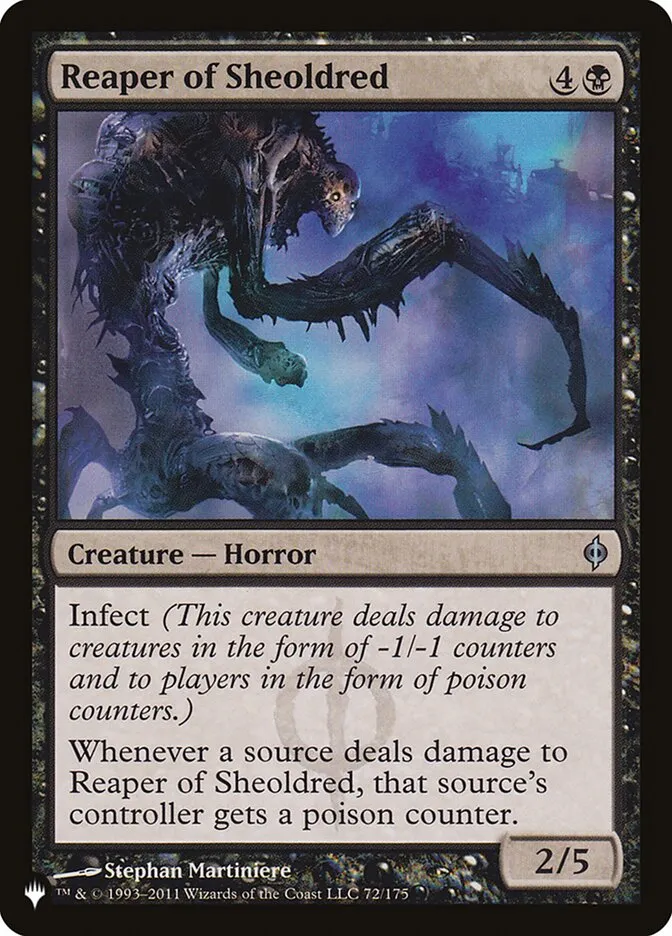 2020 The List Reaper of Sheoldred #NPH-72 uncommon card image