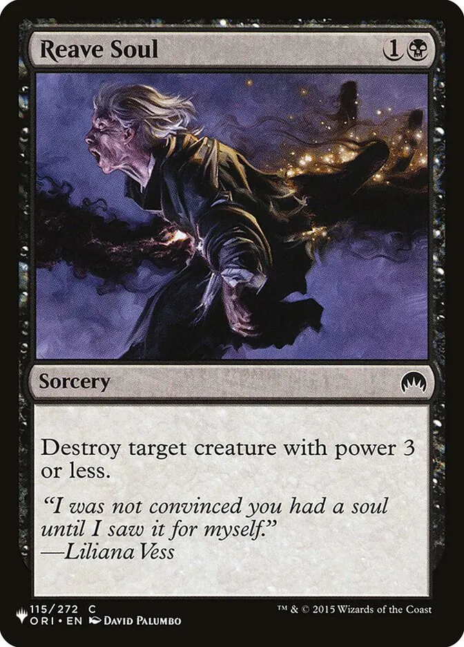 2020 The List Reave Soul #ORI-115 common card image
