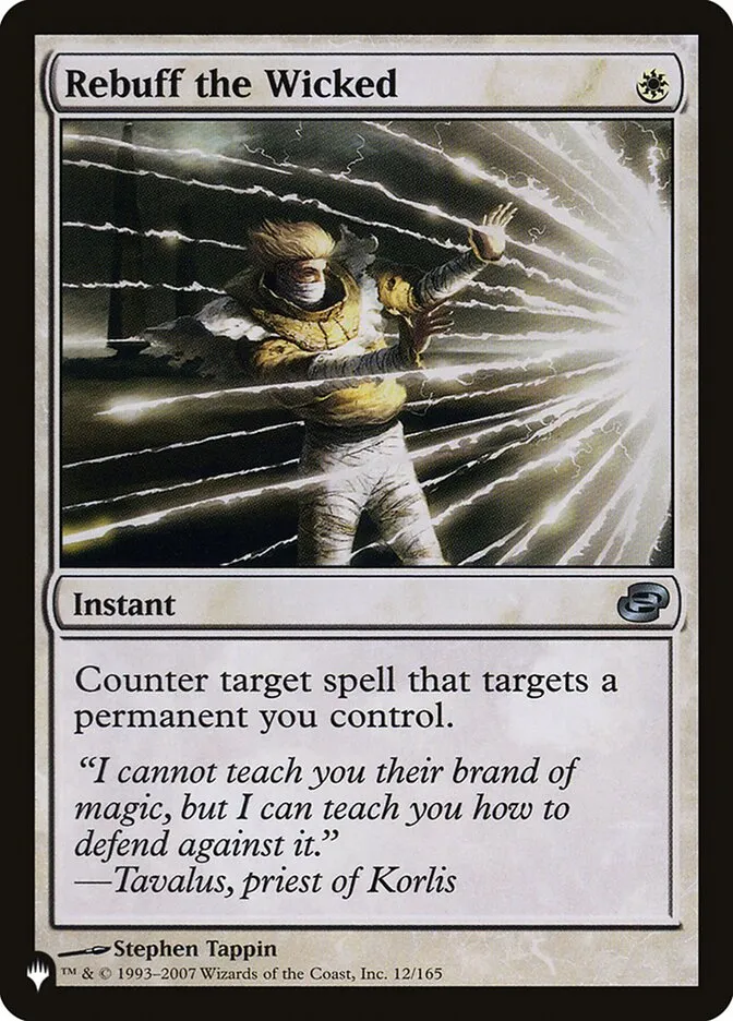 2020 The List Rebuff the Wicked #PLC-12 uncommon card image