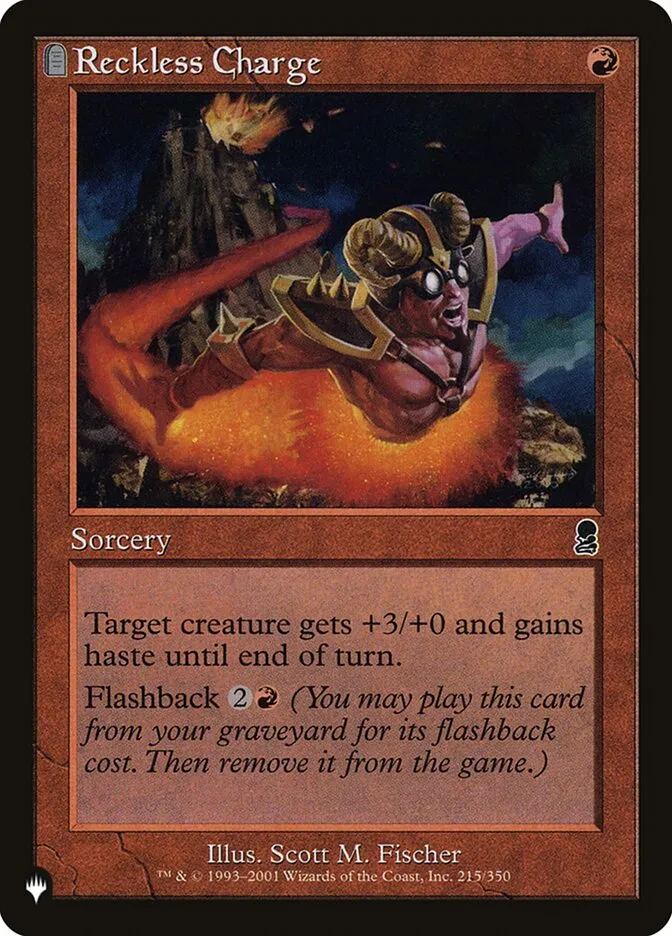 2020 The List Reckless Charge common #ODY-215 common card image