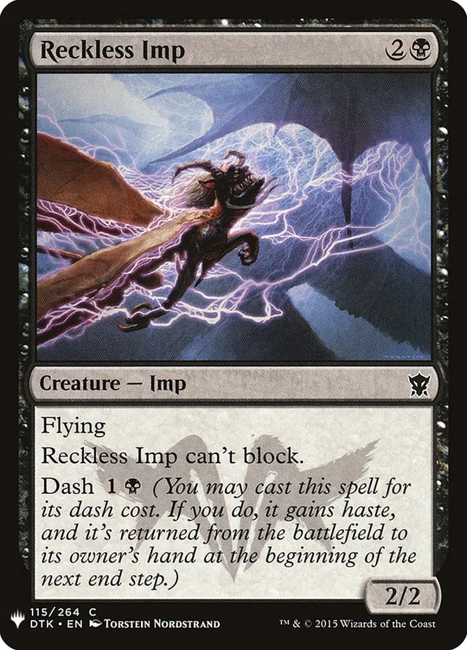 2020 The List Reckless Imp #DTK-115 common card image