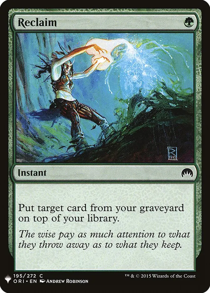 2020 The List Reclaim #ORI-195 common card image